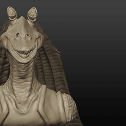 jar jar 4-2.png Fichier STL Jar Jar binks・Idée pour impression 3D à télécharger