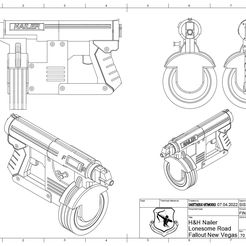 NailerDrawing.jpg Fallout New Vegas - H&H Nailer Pistol STL Files