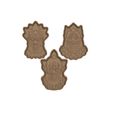 Etsy-Item-Listing-Photo.jpg Set of 3 Clowns from outer Space COOKIE CUTTER AND STAMP SET 2 PIECE FILE
