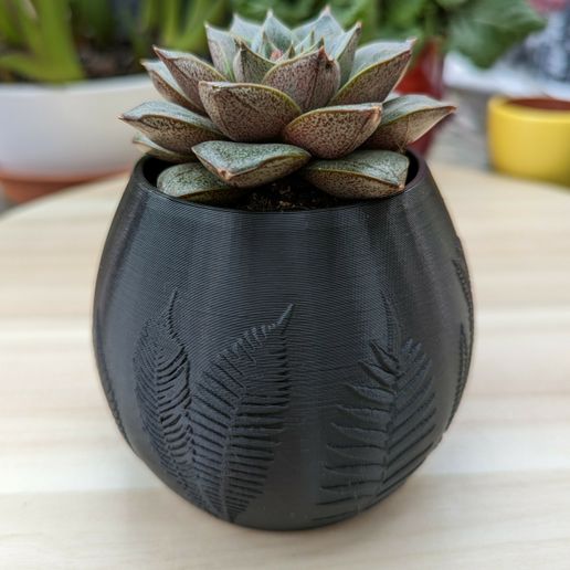 indoor white planter pot The Tendril Planter main image 1