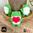 Pic-2024-02-22T093110.385.png ADORABLE FROG HOLDING A HEART / 3MF INCLUDED / NO SUPPORTS