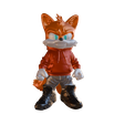 01.png 🦊🔥 EXCLUSIVE 3D PROJECT: Tails Prower "Urban Vibes" Style | STL to FDM and RESIN | Parts Separated by COLOR!