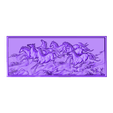 eight_horse1.stl horses background wall relief 3d model