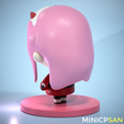 07.png Cute Chibi Zero Two - Darling in the FranXX Anime Figure - for 3D Printing