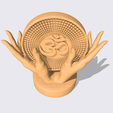 Shapr-Image-2024-02-03-191157.png Mystical goddess hands, OM symbol, Sacred Spirit, Hindu sign, Hinduism symbol, spiritual decor, Yoga