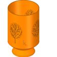 vase52-09.jpg nature style vase cup vessel v52 for 3d-print or cnc