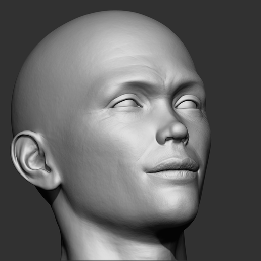 10.png 2 realistic head Men, detailed head model, hyper-realistic head, anatomical head , lips, mouth edges, lip contours, bjd doll