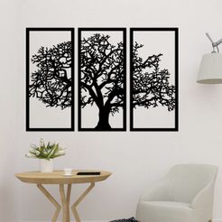 sample.jpg 3D file Wall Decor Tree 2D Art・3D printable model to download