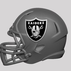 Raider-1-casco.jpg STL file NFL RAIDERS LAS VEGAS OAKLAND・3D printing design to download