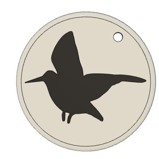 WoodCock KeyChain - 3D model önizlemesi