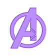 Avengers(Half).STL The Avengers Symbol
