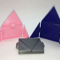 p1.jpg Download free STL file Hinged Triangle to Rectangle Models • 3D printer design, LGBU