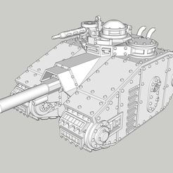 1.png -Datei Kaiserlicher Laserpanzer Jägerpanzer herunterladen • Objekt für 3D-Drucker, Volcanic_Forge_Miniatures