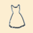 —7 * $ a Y= ~—_ _Z dress, fashion, outfit, girls, wedding cookie cutter, form