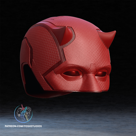 Render_2.png Daredevil Born Again Helmet 3D Printer File STL