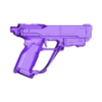 Cyber Gun Pistol Prop.stl Cyber Gun Short Pistol Prop