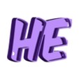 He_B.STL Helene Helen Helena Nome LED letras iluminadas 3 nomes