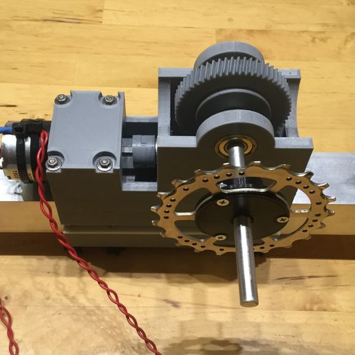 Kettenantrieb für ein Velomobil 3D model