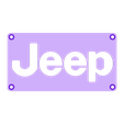 Jeep_Plate.STL Jeep Emblem LED Light/Nightlight