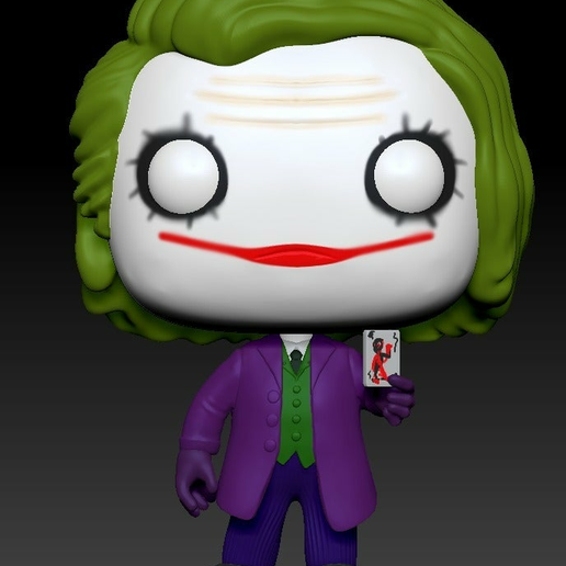 Joker Funko Pop Style 3D model