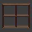 WoodenFrame-004.png Fensterrahmen aus Holz (28mm Maßstab)
