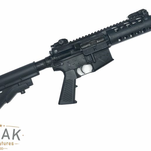 🎲 AR-15 Dlask Arms 1/3 SCALE MINIATURE・ 3D File for ・Cults