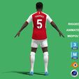 Partey_5.jpg 3D Rigged Thomas Partey Arsenal 2024