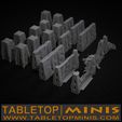 TABLETOP| MINIS WWW. TABLETOPMINIS.COM Modular Damaged Concrete Walls