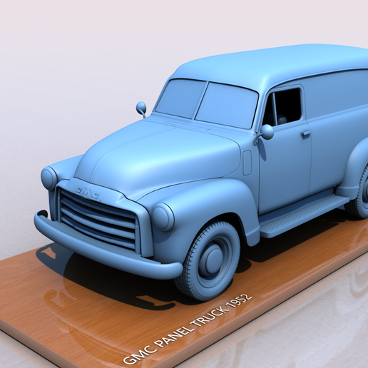 🚚 GMC PANEL TRUCK 1952・ 3D File for ・Cults