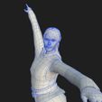 6.jpg Elf Statue Low-poly 3D model