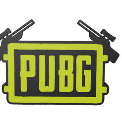 b.png STL file PUBG Logo for Desk DECOR・Template to download and 3D print