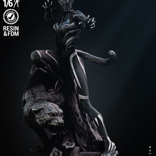 🗿 WICKED MARVEL BLACK PANTHER SHURI SCULPTURE: TESTED AND READY