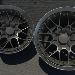 BBS-RS2.png STL file Wheel BBS RS2 with lip・3D printer design to download