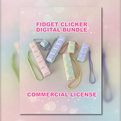 Rounded Keyboard Fidget Clicker STL Set (Commercial License) – MX Switch – For XDA/DSA Keycaps