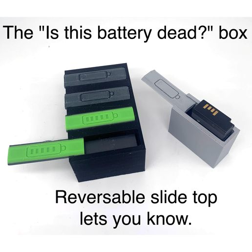 The "Is this battery dead?" box 3D model