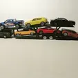 IMG_20230808_191341.webp VALUE PACK : ALL 7 GOOSENECK TRAILERS ON MY PAGE Greenlight,Matchbox, Hotwheel Trailers, 1/64 goosneck autotransport trailers