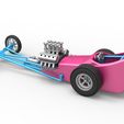 11.jpg Diecast Dragster old school à moteur avant avec coque Version 5 Echelle 1:25