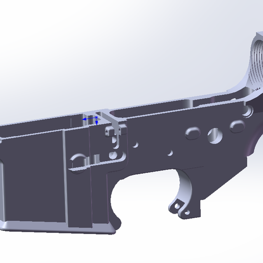 AR15/M4/M16 Receiver STL 3D model