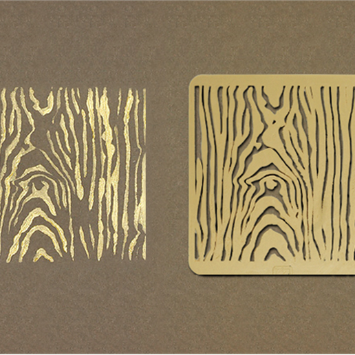 Wood Grain Stencil 3D model