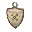 cross-03 v12-03.png neck pendant Catholic protective cross on the shield v03 3d-print and cnc