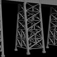 12.jpg Model bridge, H0 scale trains, reproduction of the Polvorilla viaduct, of the Tren a las Nubes railway line in Argentina, File STL-OBJ for 3D Printer
