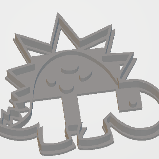Dino 3.png Free STL file Dinosaur cutter 3・Model to download and 3D print, Disagns1108