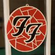 Foo-Fighters-FanArt-Pic1.jpg Foo Fighters FanArt Double Sided Hanging Art w/ Stain Glass Effect