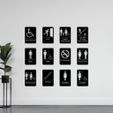 preview.jpg PACK 12 COMMON SIGNS - WALL DECORATION