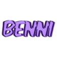 BENNI.STL BEN BENNI BENNO LED names illuminated letters 3 names