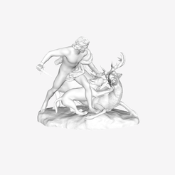 Capture d’écran 2018-09-21 à 15.21.49.png Free STL file The Genius of Hunting at The Louvre, Paris・Object to download and to 3D print