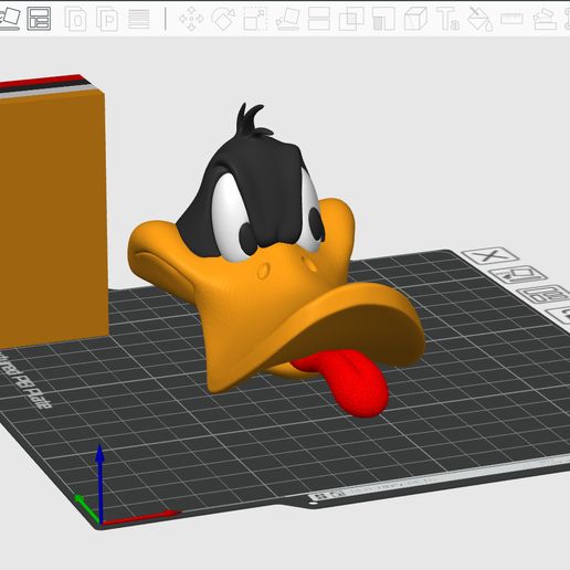 pato-lucas-head-3mf.jpg 🦆🔥 Daffy Duck - Urban Vibes 🔥🦆 - (Multiparts / 3MF)