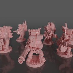 01.png Free STL file Ork soldiers with heavy weapons・3D print object to download