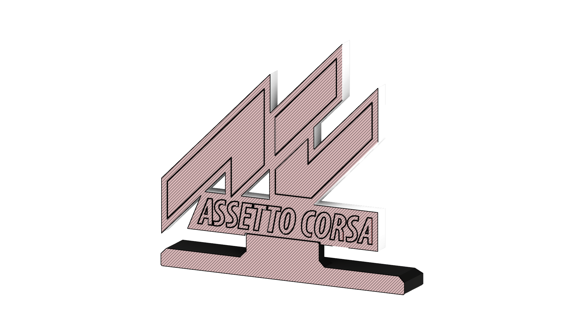 Assetto-Corsa-Logo-Analisi-v1.png STL file Assetto Corsa Stand Logo・Template to download and 3D print, Upcrid