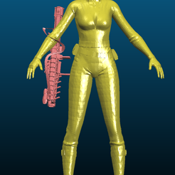 Screenshot_2020-10-04_12-26-35.png Archivo STL gratis Chica en traje táctico (sexy) con pistola de ciencia ficción - Remixedio・Plan para descargar y imprimir en 3D